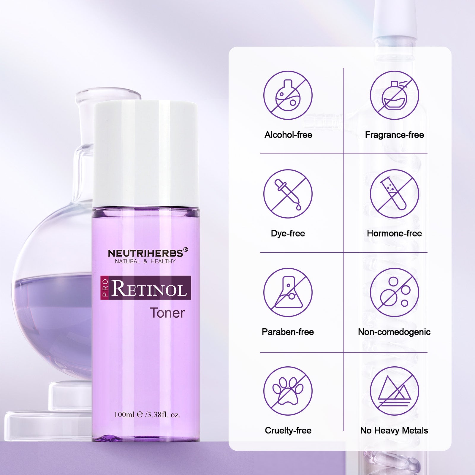 Pro Anti-aging Facial Retinol Toner For Reducing Fine Lines And Wrinkles