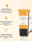 Lotion solaire à la vitamine C SPF50