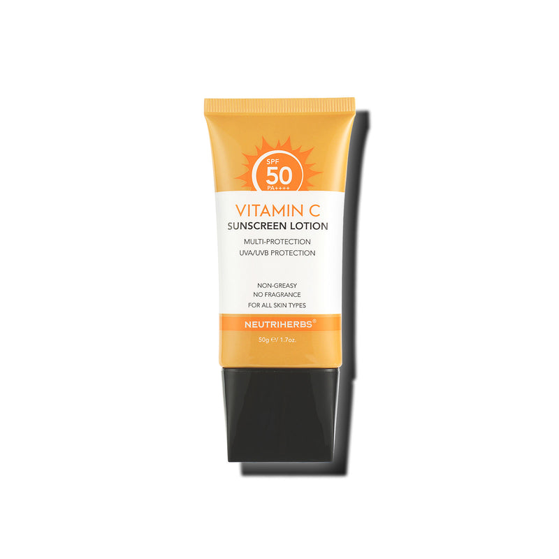 Neutriherbs Vitamin C Sunscreen SPF50 for high-UV retail positioning