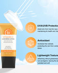 Lotion solaire à la vitamine C SPF50