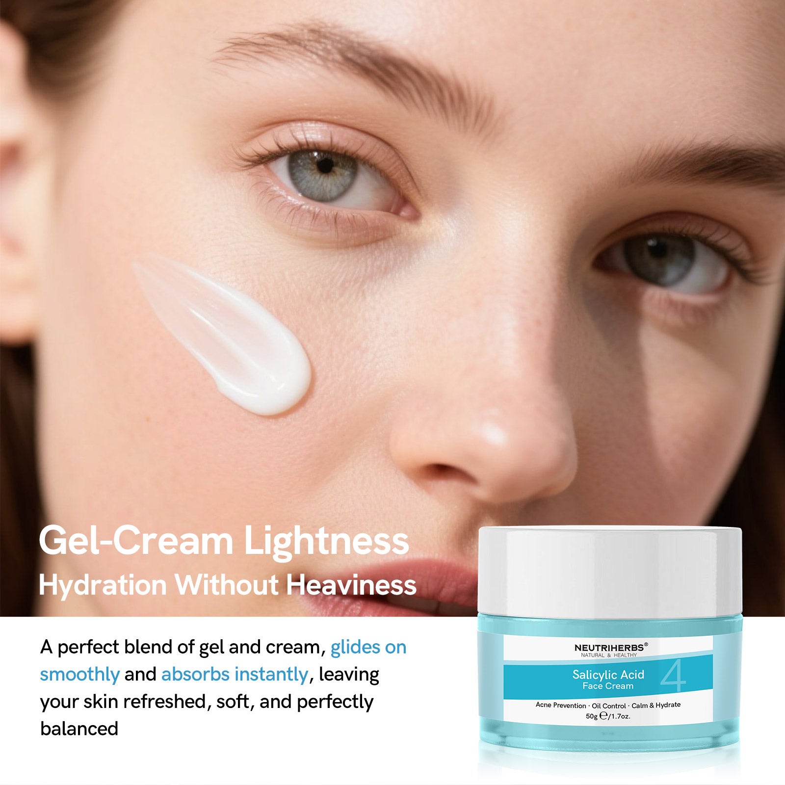 Salicylic Acid Face Cream for Acne &amp; Oil Control