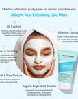 Salicylic Acid Exfoliating Clay Mask: Effective exfoliation, purify pores for clearer, smoother skin