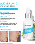 Salicylic Acid Exfoliating Serum: Ideal for oily/acne-prone skin, it gently exfoliates, prevents acne, soothes irritation, and deeply hydrates, restoring skin comfort and health.