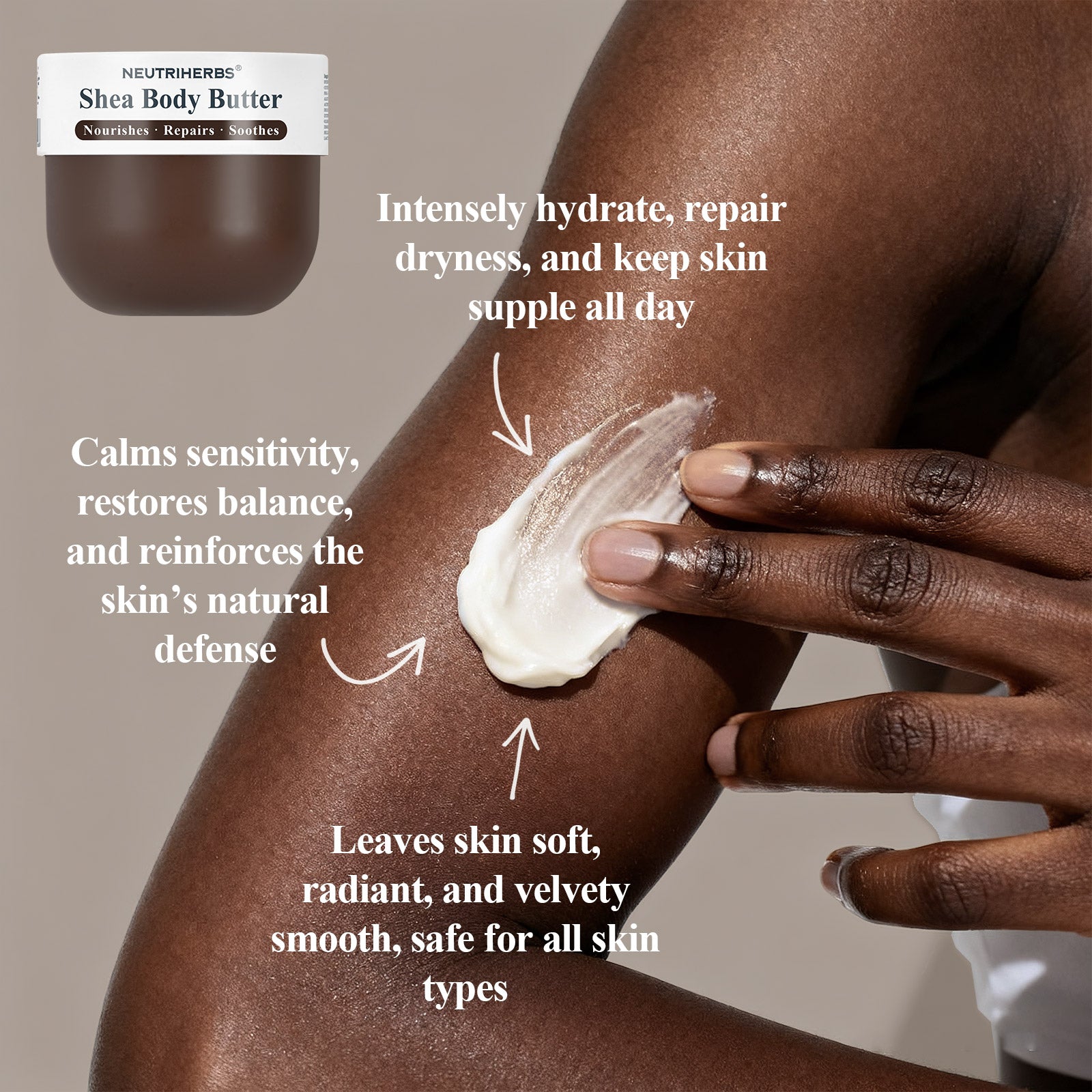 Shea Body Butter For Deep Hydration &amp; Skin Repair