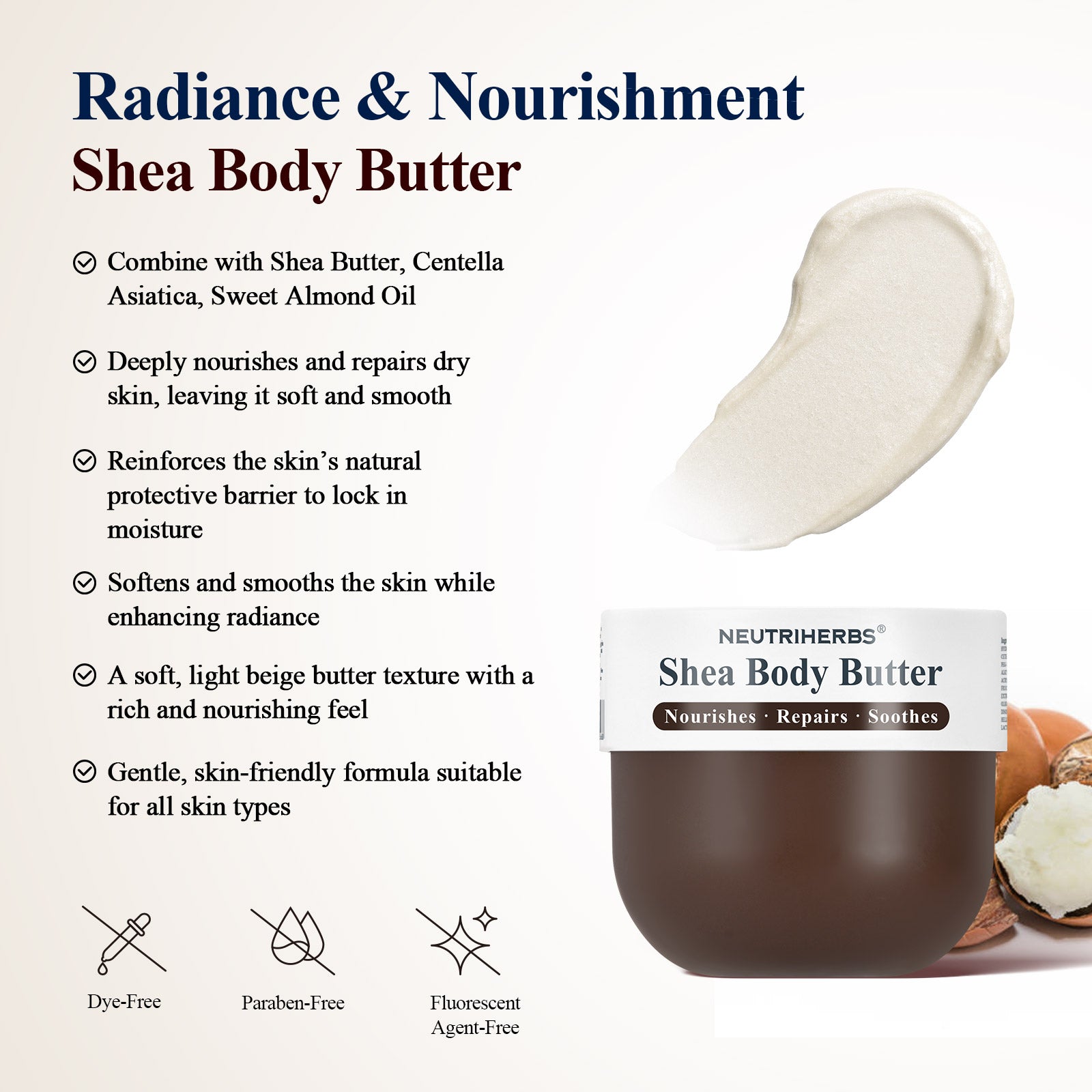 Shea Body Butter For Deep Hydration &amp; Skin Repair