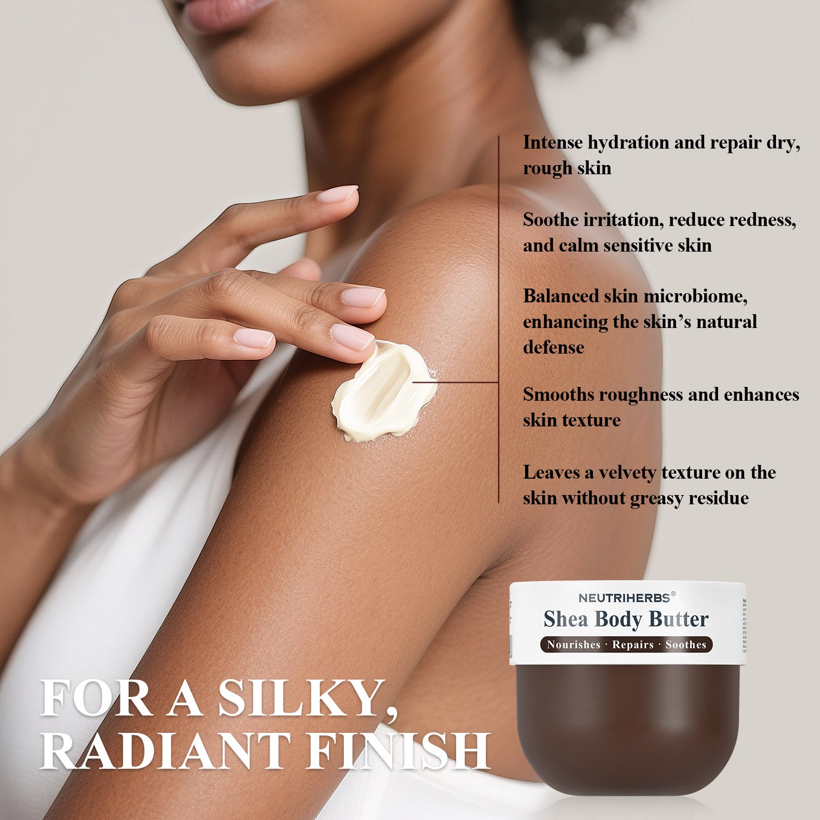 Shea Body Butter For Deep Hydration &amp; Skin Repair