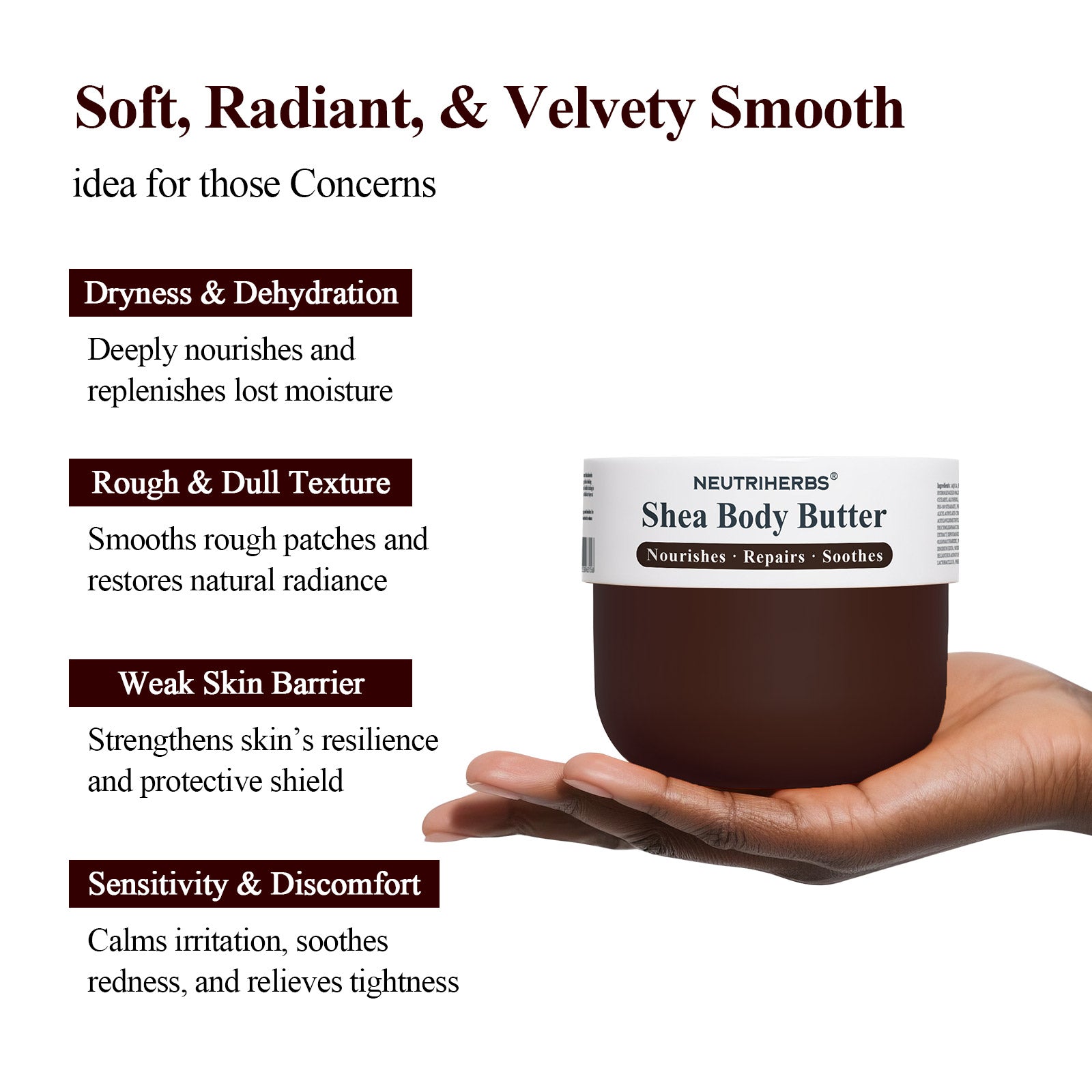 Shea Body Butter For Deep Hydration &amp; Skin Repair