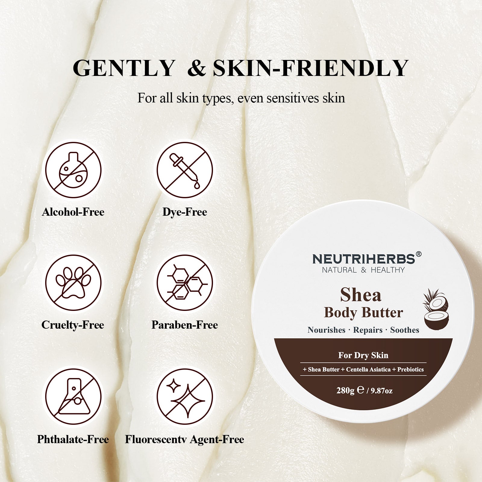 Shea Body Butter For Deep Hydration &amp; Skin Repair