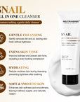Neutriherbs  Snail All In One Cleanser For Gentle Cleansing And Skin Repair
