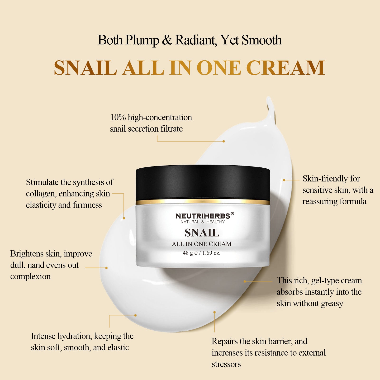 The Best All In One Snail Mucin Cream For Anti-Aging And Skin Repair