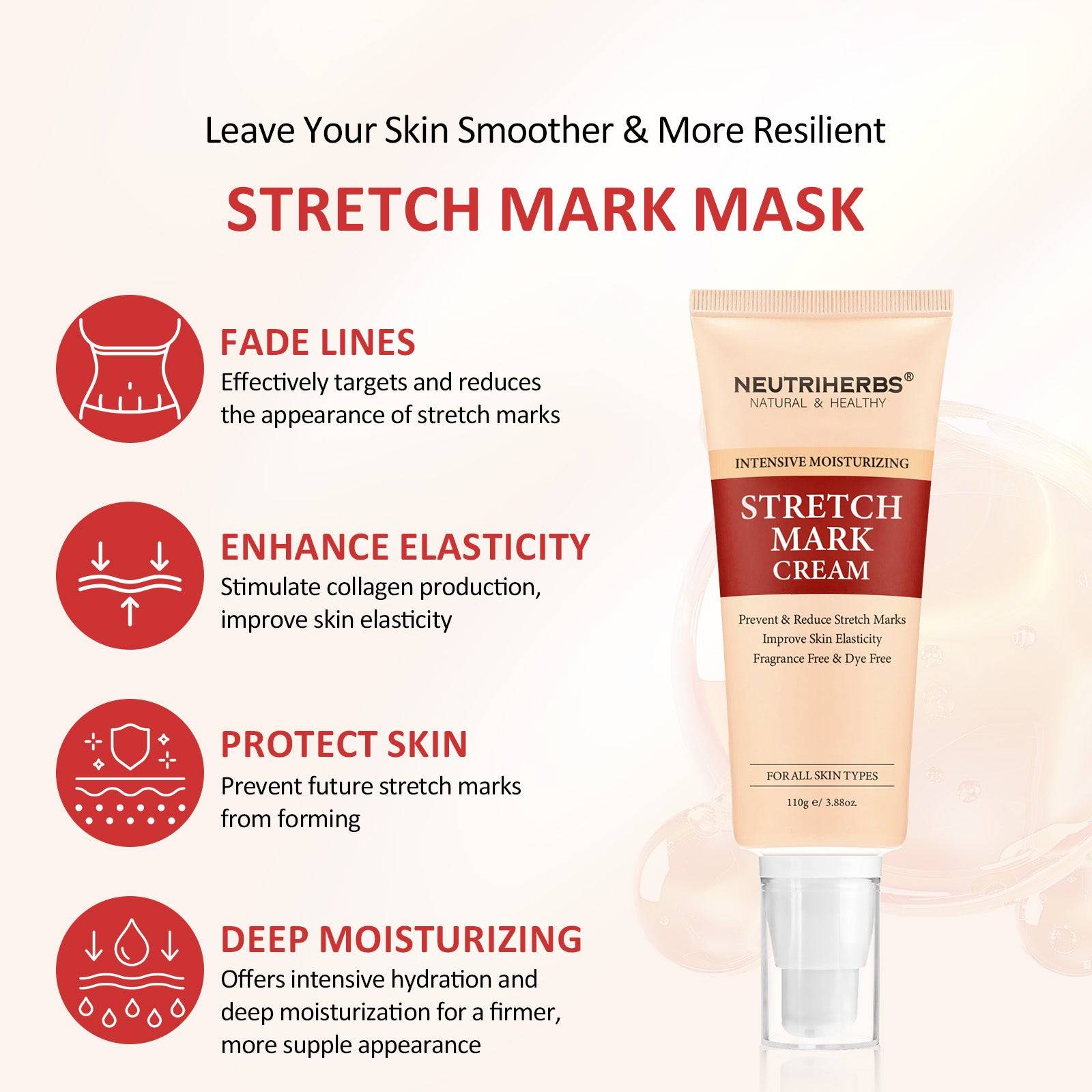 Body Stretch Mark Cream For A Smoother and Resilient Skin