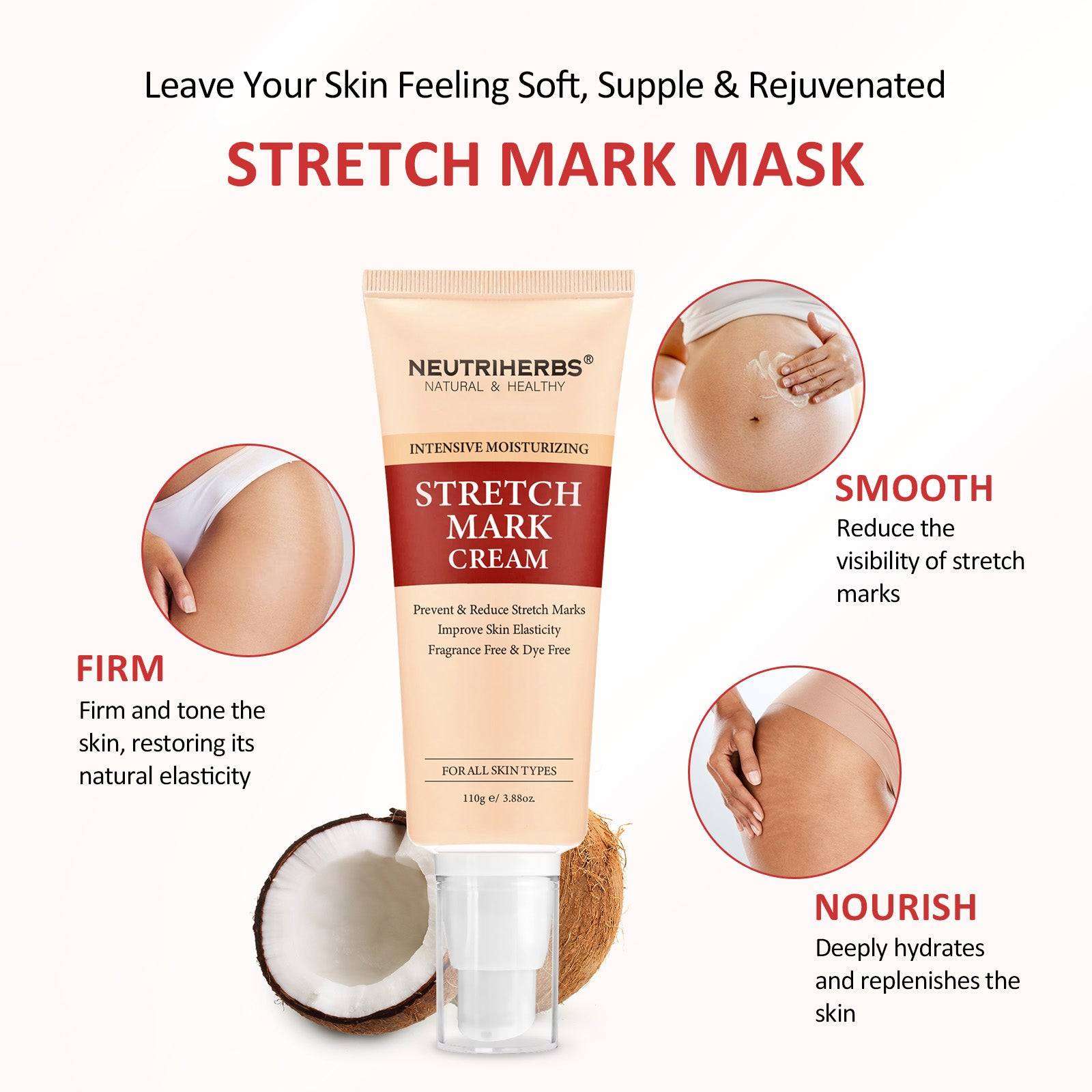 Body Stretch Mark Cream For A Smoother and Resilient Skin