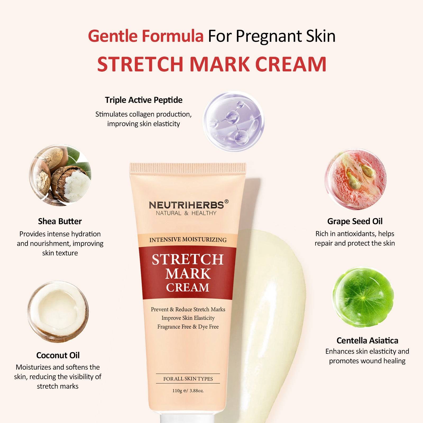 Body Stretch Mark Cream For A Smoother and Resilient Skin