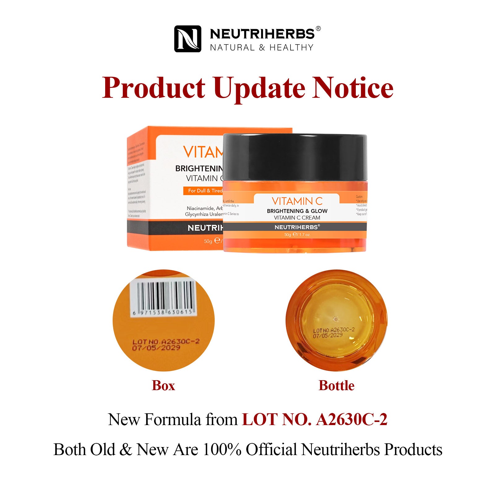 Vitamin C Brightening and Glow Cream For Antioxidant And Skin Radiant
