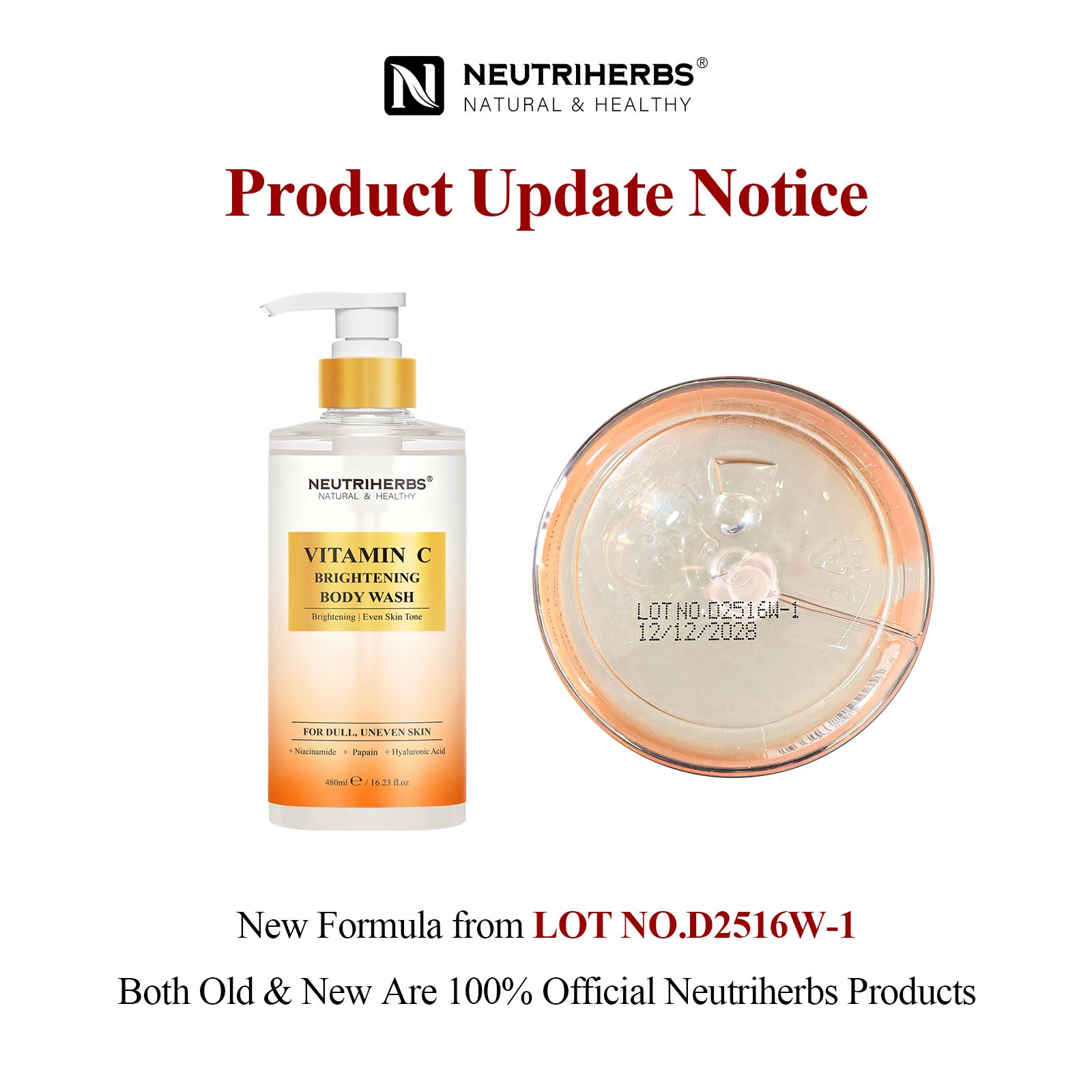 Neutriherbs VC Body Wash &amp; VC Body lotion set