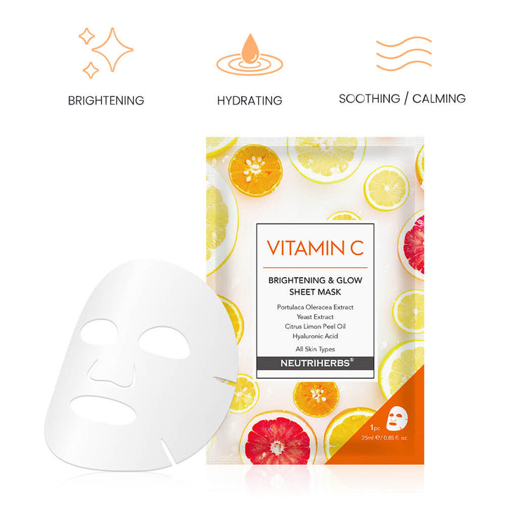 Glowing Vitamin C Facial Mask For Nourishing Skin And Reducing Redness