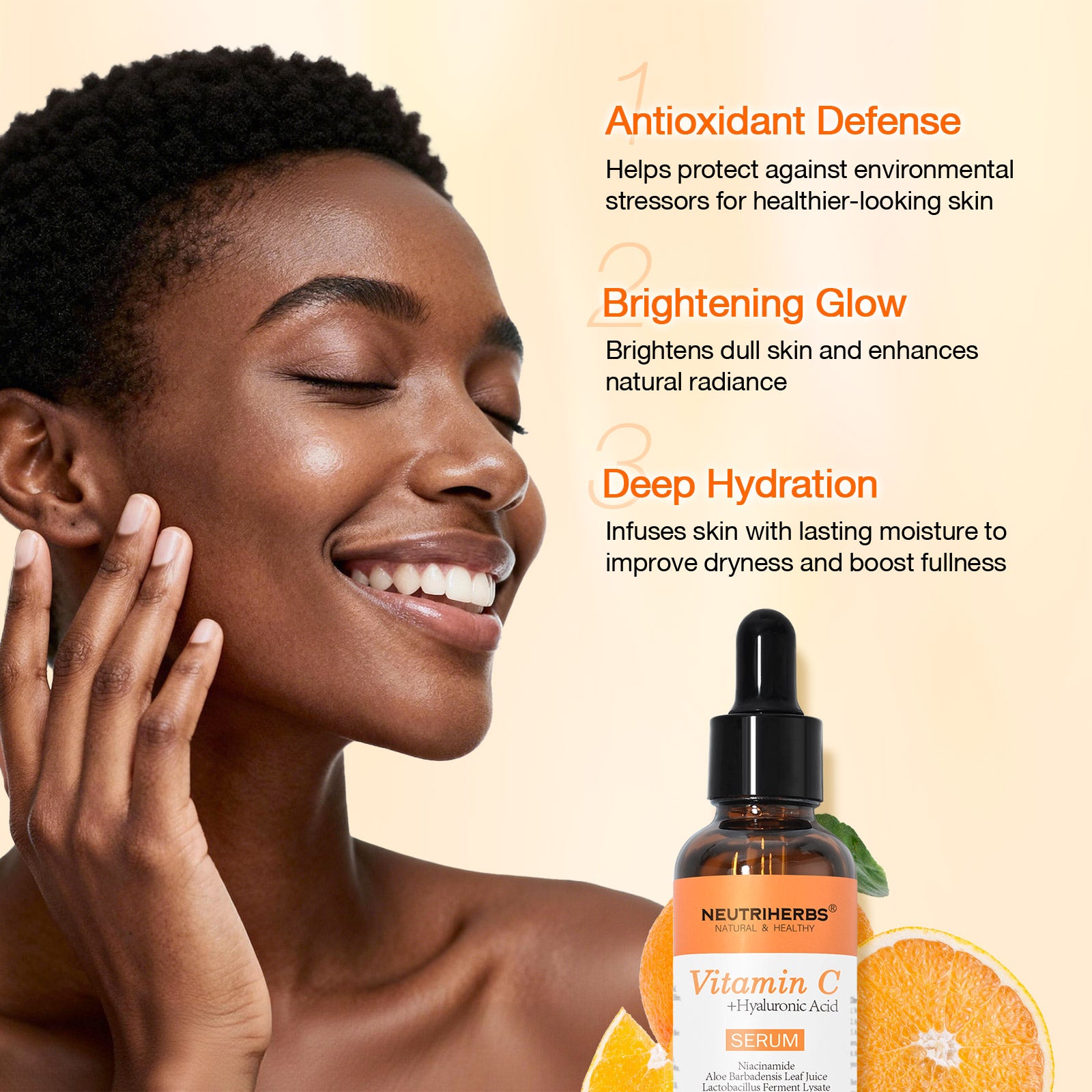 Sérum Vitamine C Avec Acide Hyaluronique