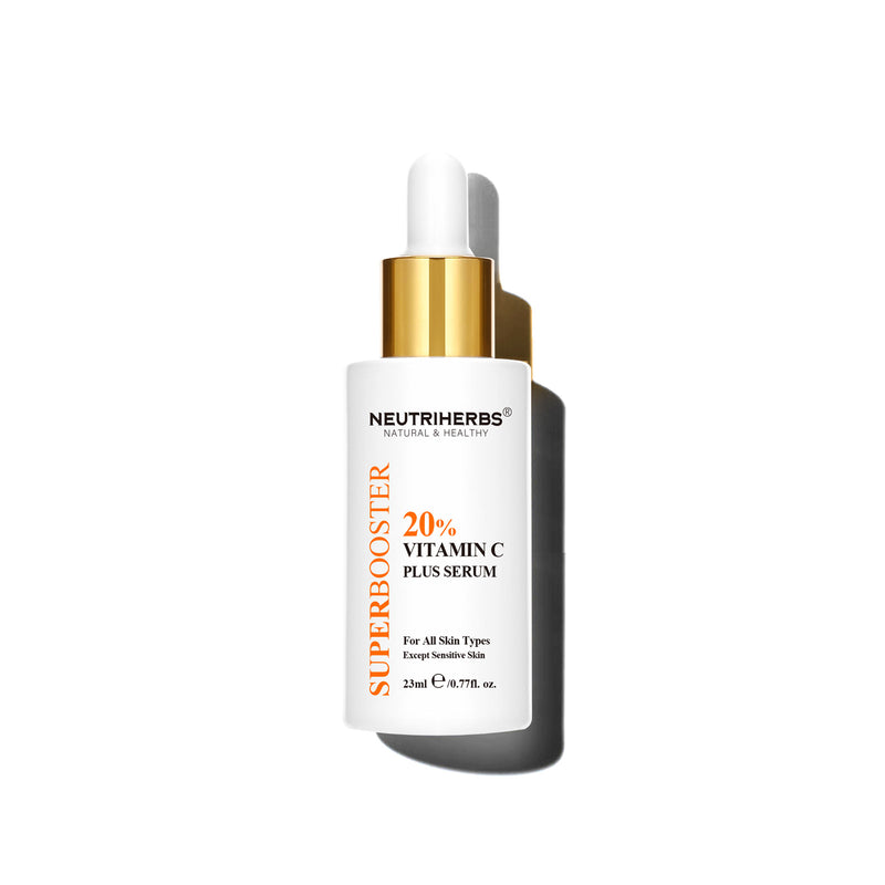 Neutriherbs Vitamin C Plus Brightening Serum as the treatment step in a morning skincare routine