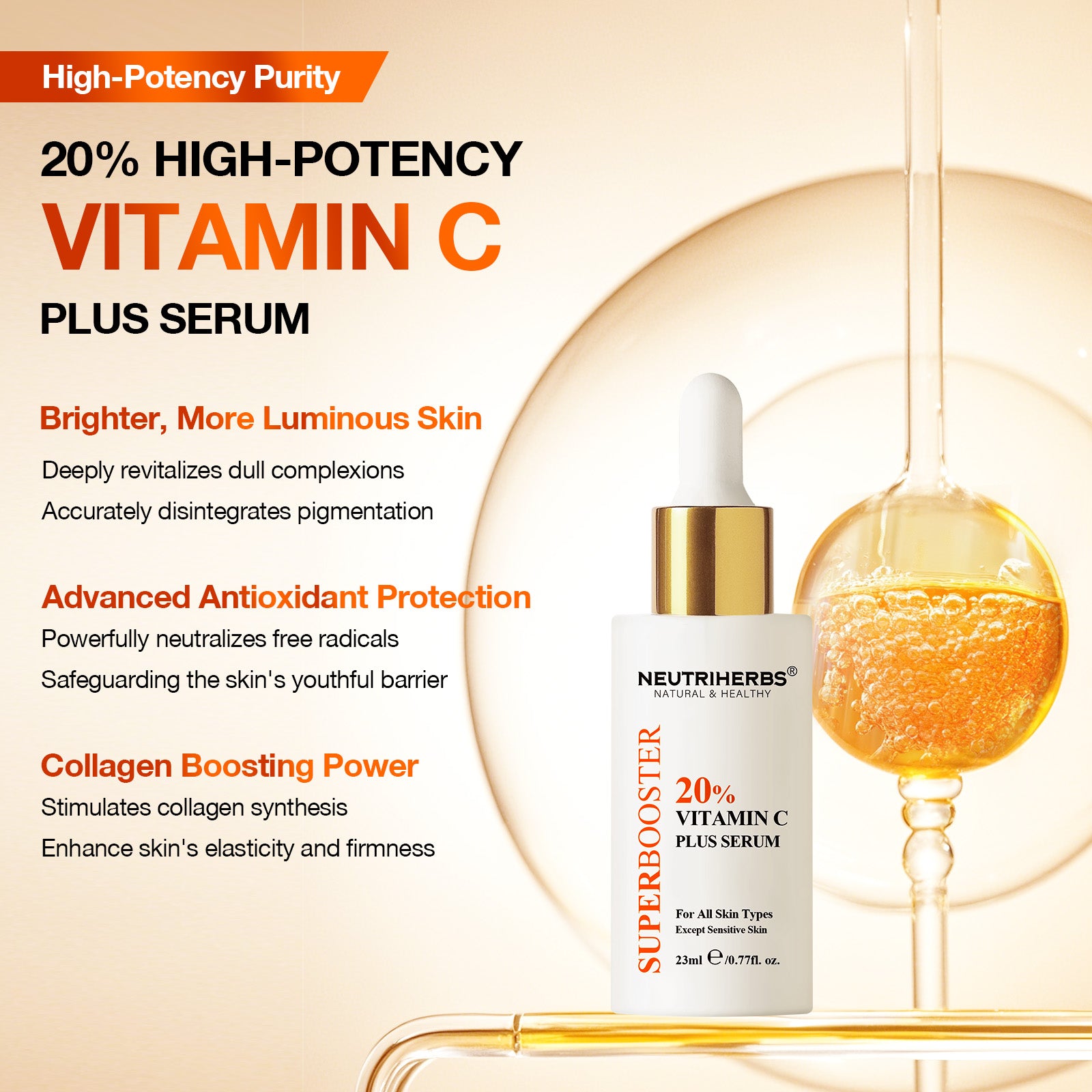 [COMING SOON]Super Booster Vitamin C Plus Brightening Serum (20% VC)