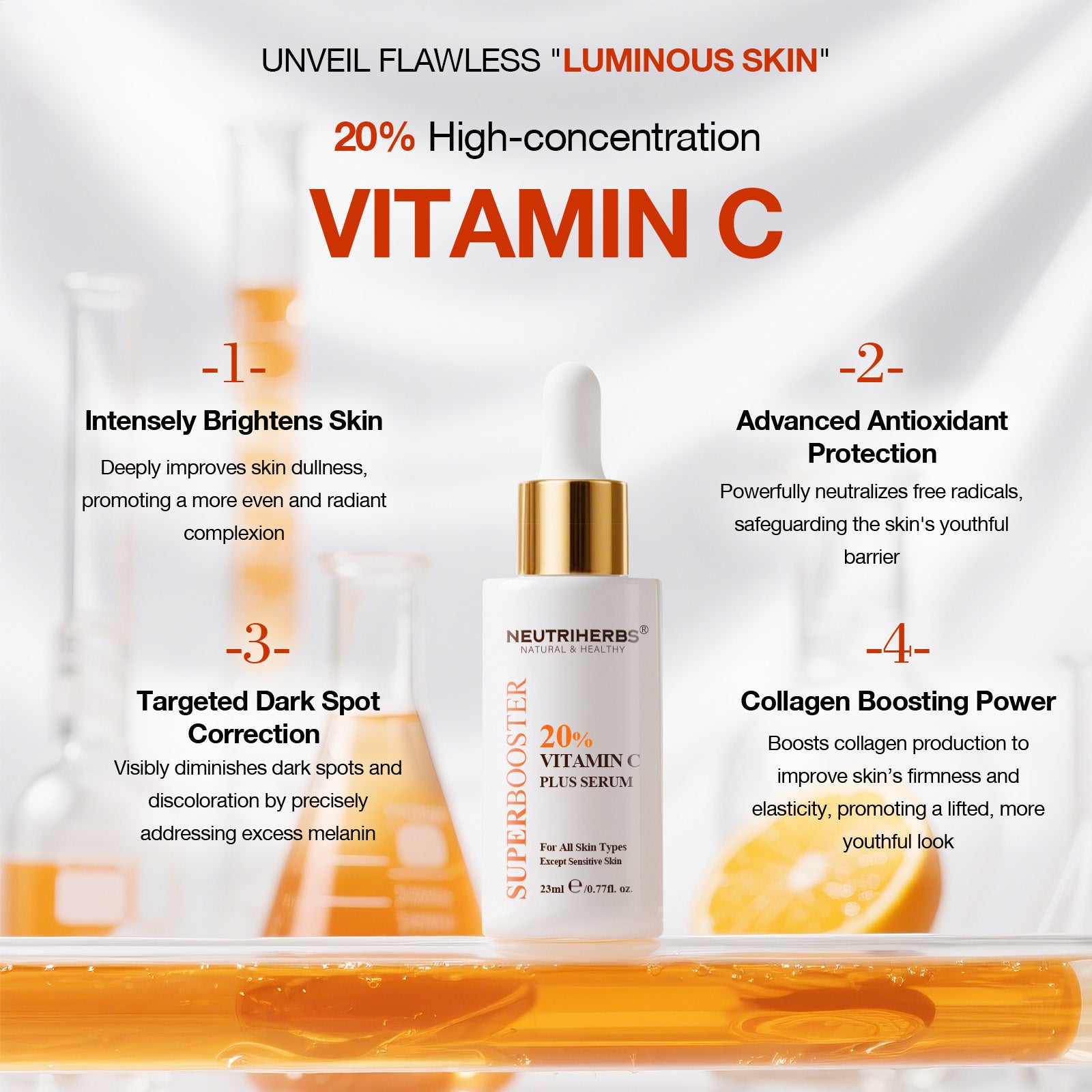 [COMING SOON]Super Booster Vitamin C Plus Brightening Serum (20% VC)