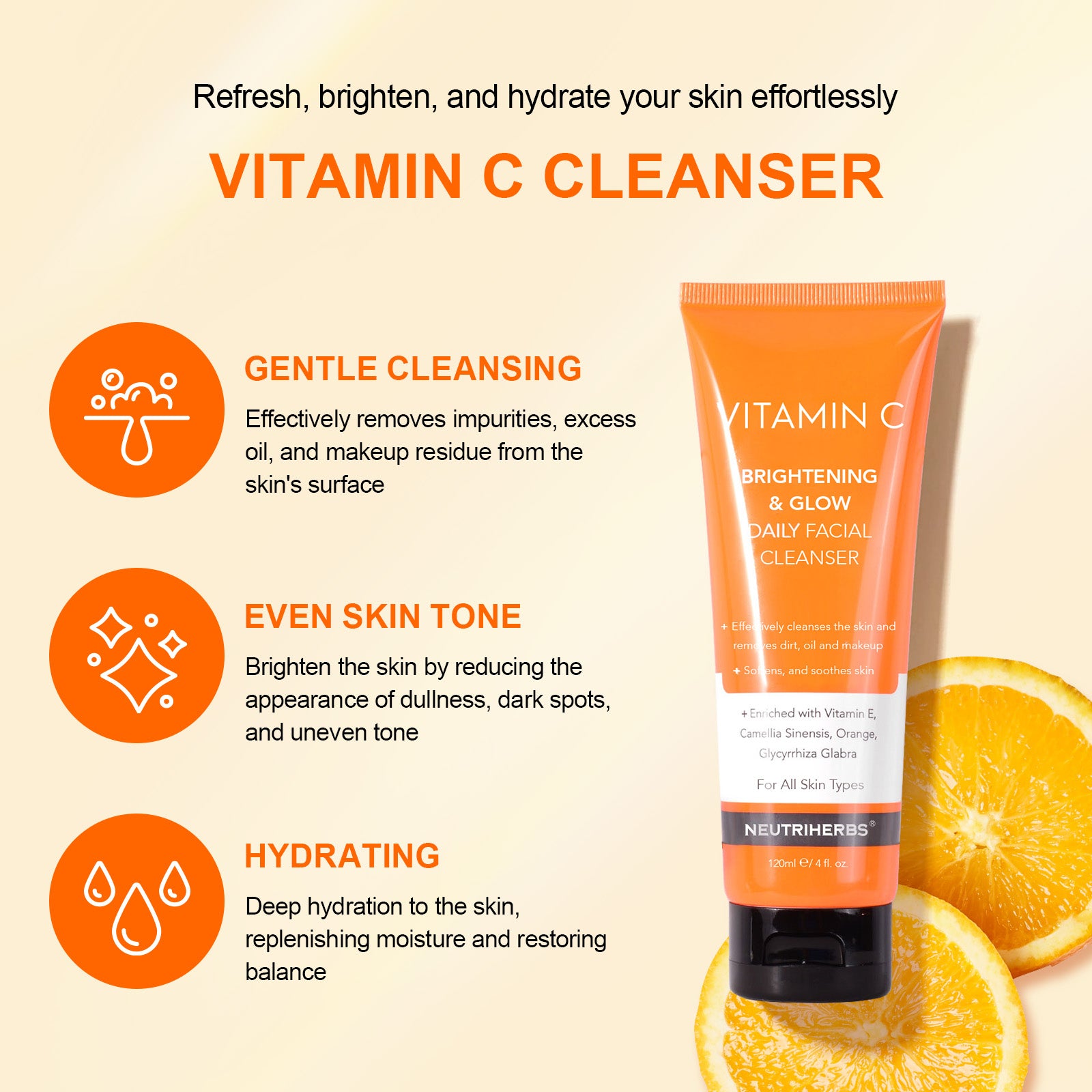 Vitamin C Face Cleanser Soothes And Purifies For Super Clean