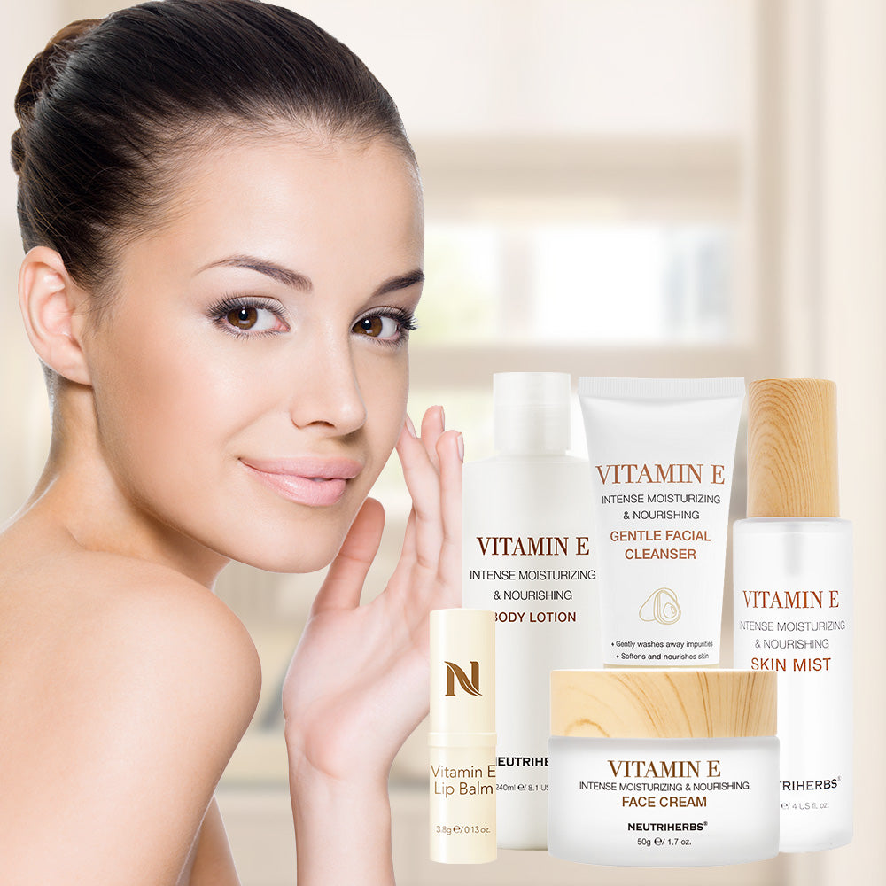 Vitamin E Moisturizing Set For Dry Skin