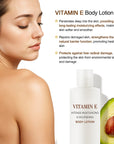 Loción corporal hidratante y nutritiva con vitamina E