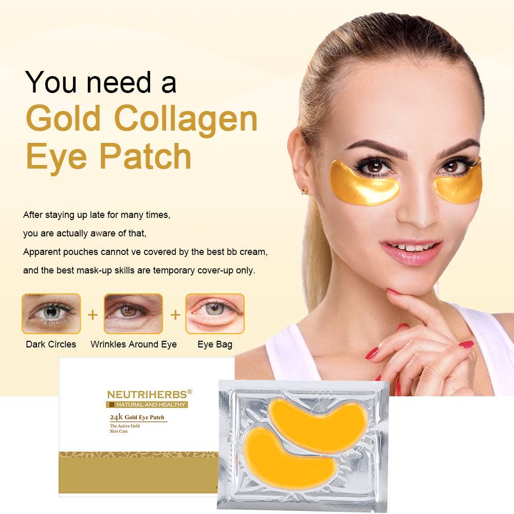 24 Karat Gold Collagen Eye Patch For Anti-Wrinkles | 5 Pairs