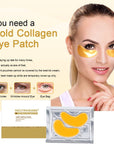 24 Karat Gold Collagen Eye Patch For Anti-Wrinkles | 5 Pairs