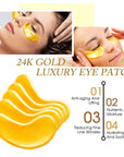 24 Karat Gold Collagen Eye Patch For Anti-Wrinkles | 5 Pairs