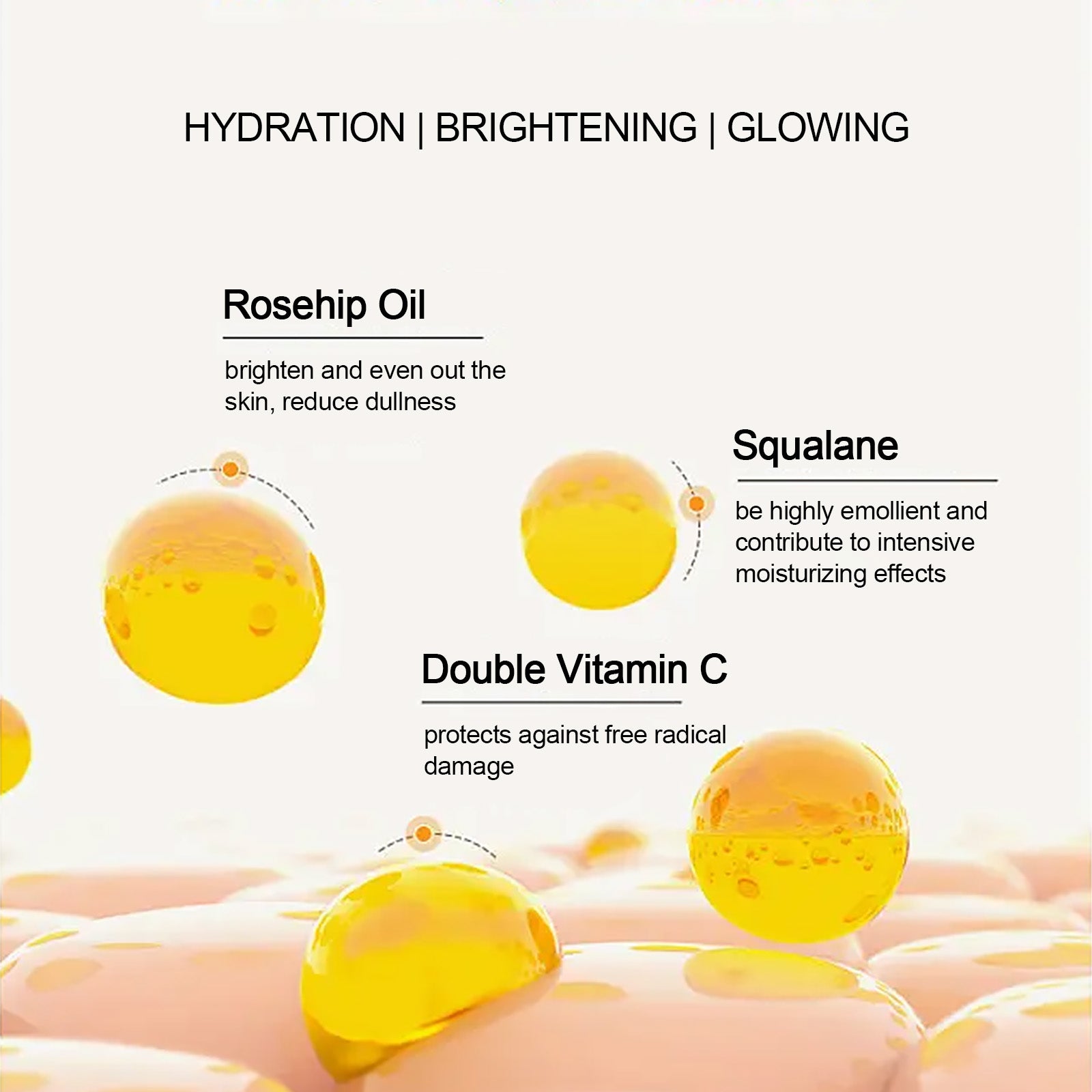 Vitamin C Instantly Nourishes Face Oil For Skin Glowing