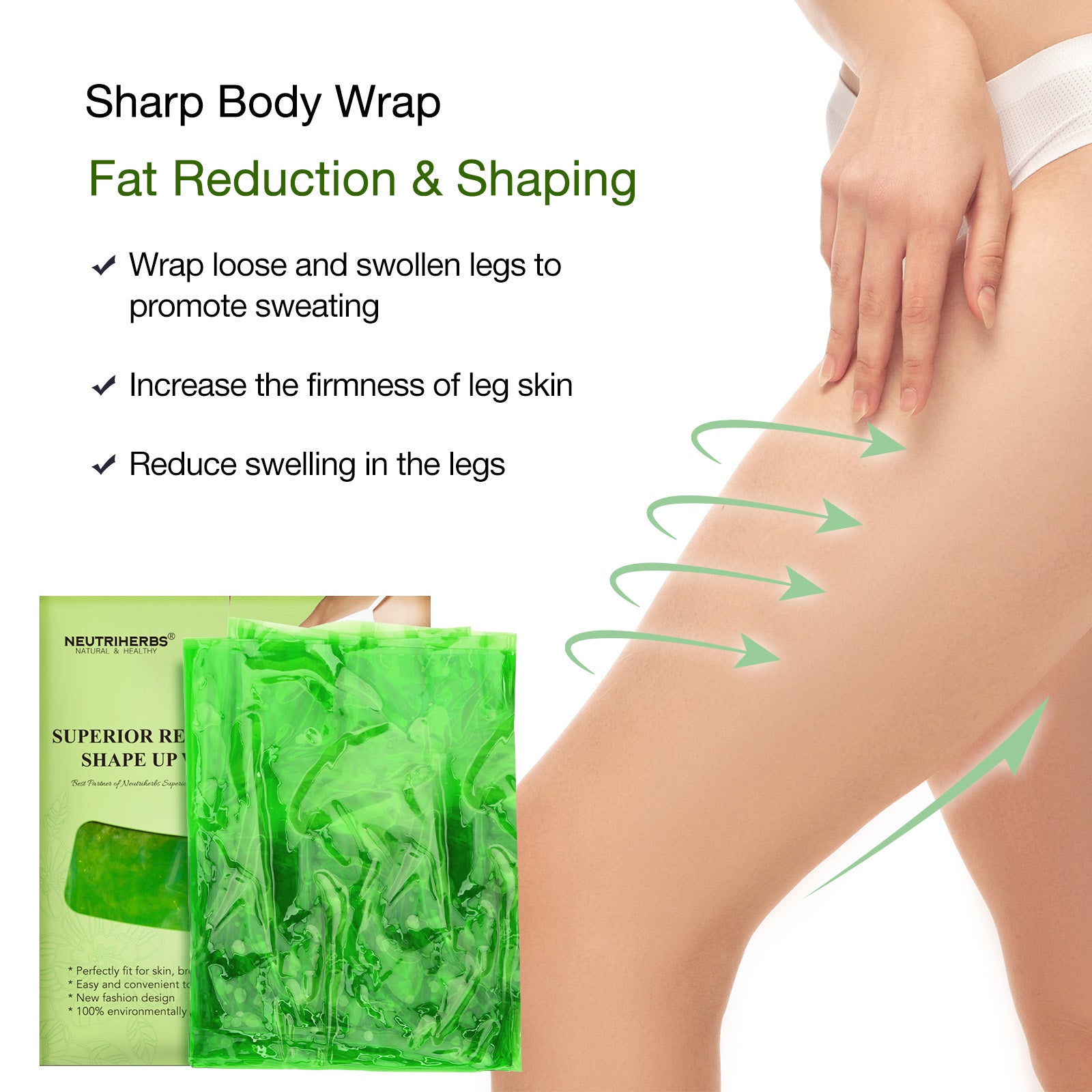 Neutriherbs® Green Shape Up Wrap | Sauna Wrap