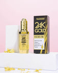 24K Gold Serum contains pure gold