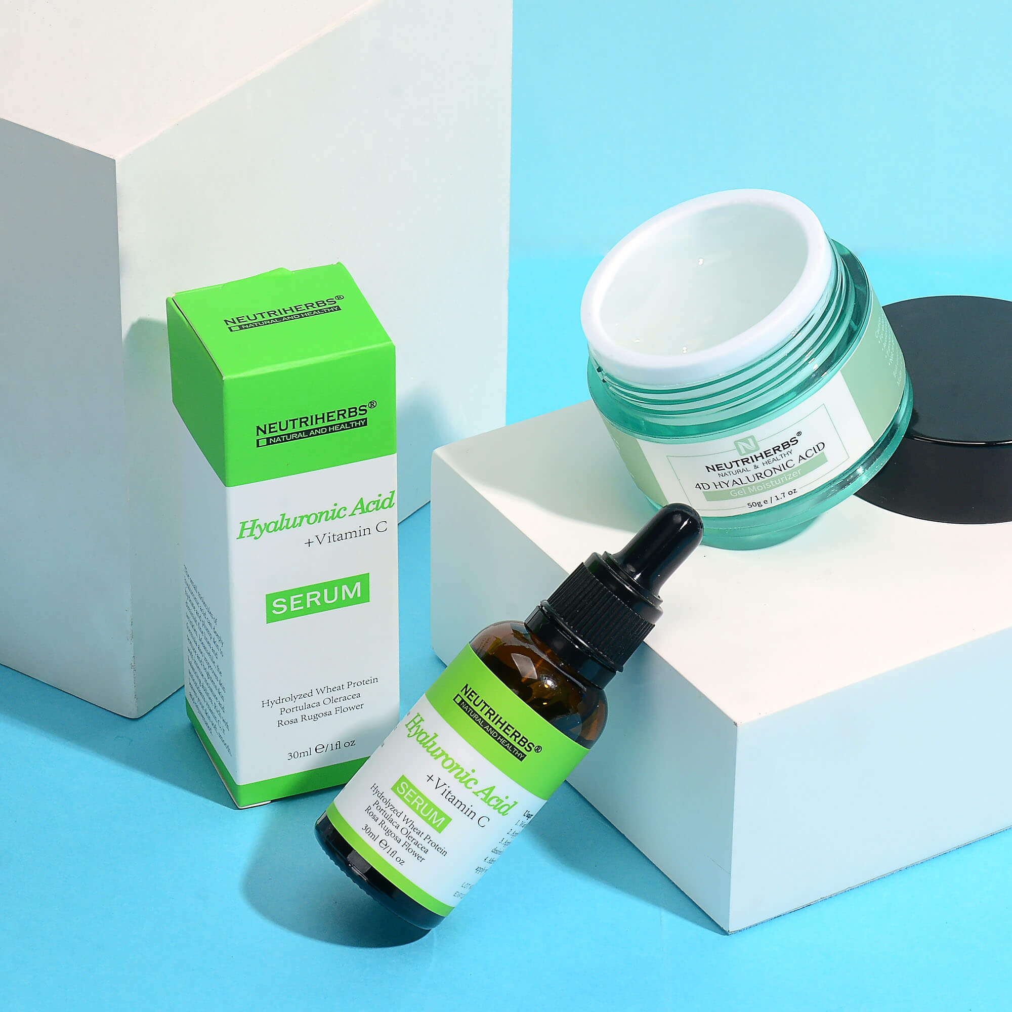 Continuously Hydrated With Hyaluronic Acid Set For Dull Skin