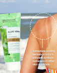 before and after use of Aloe Vera Gel