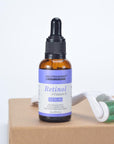 Neutriherbs retinol serum + retinol cream + derma roller for sensitive skin