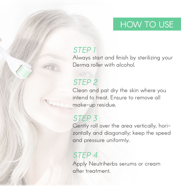 Neutriherbs best microneedle derma roller for sensitive skin &amp; acne-prone skin