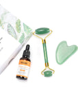 Neutriherbs Jade Roller and Gua Sha Scraping Set For Facial Massage & Anti-Aging Treatment