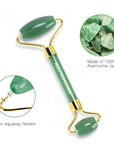 Neutriherbs Natural Jade Roller For Face - Aging Wrinkles, Puffiness Facial Skin Massager Treatment Therapy