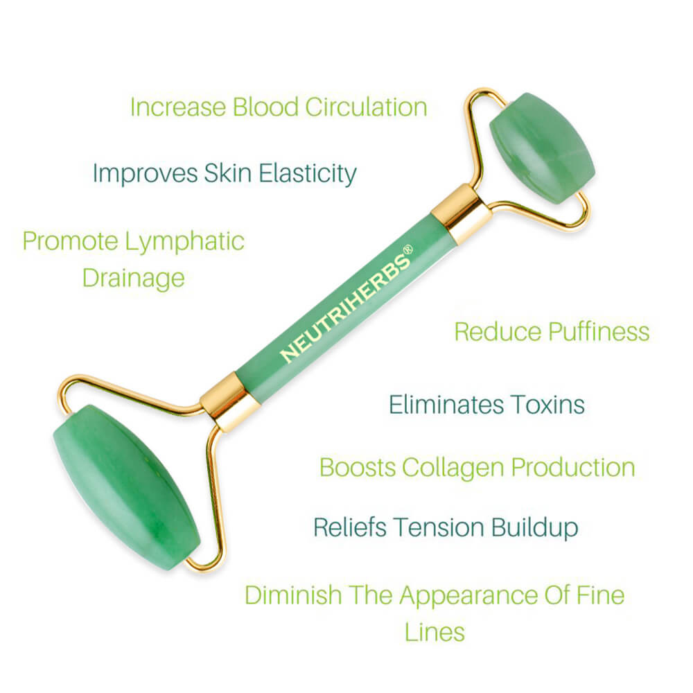 Facial Massage Jade Roller For Relaxing And De-stressing