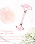 Neutriherbs Rose Quartz Facial Roller - Best Face Roller and Skincare Tool for Facial Massage, Quality Pink Stone Face Roller Great for Skin on Face and body