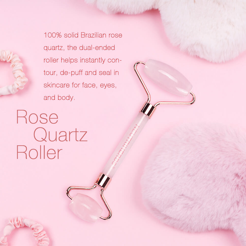 Neutriherbs Rose Quartz Face Roller – Pink Jade Roller – Special Face Massager to Cherish the Skin – Crystal Face Roller for Relaxing Facial Massage