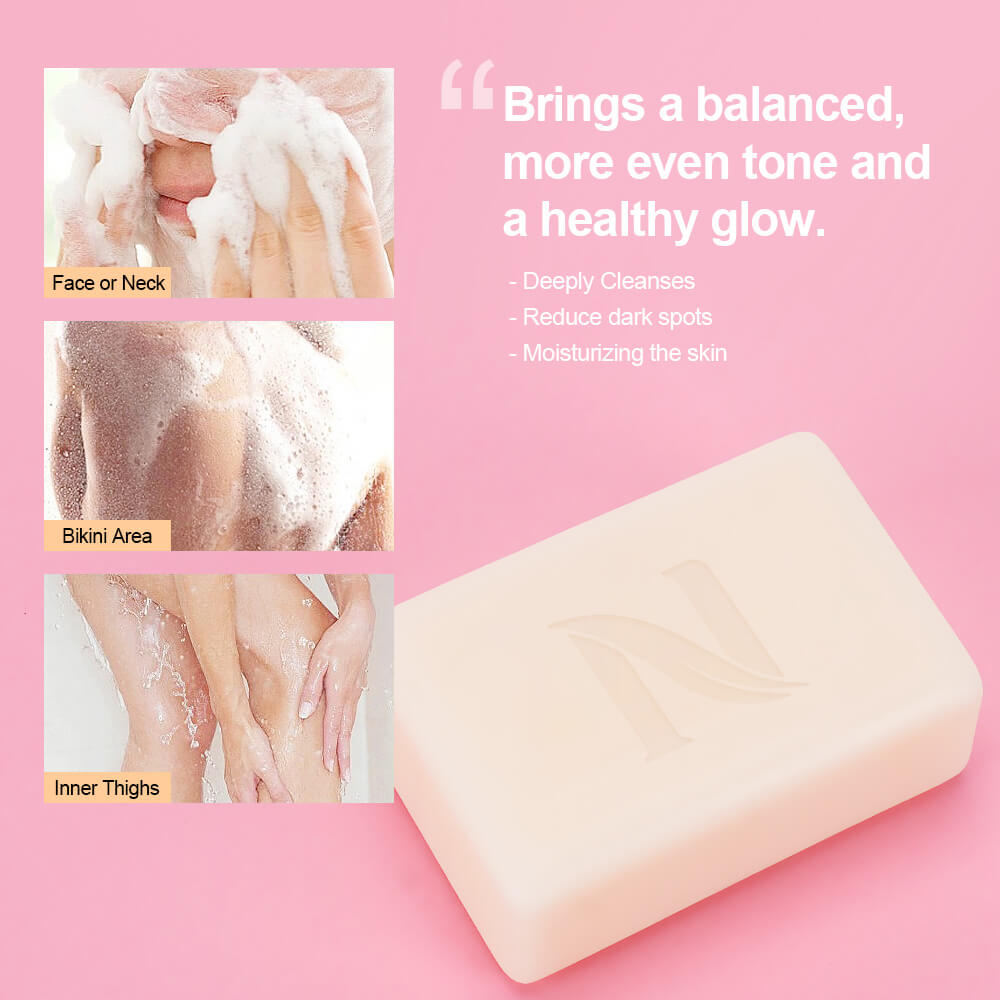 skin lightening soap brings a balances, more even tone and a healthy glow