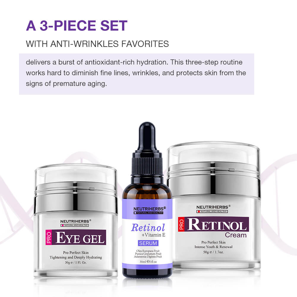 Neutriherbs retinol cream retinol serum set for anti-wrinkles anti-acne