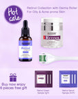 Neutriherbs® Best Retinol Set With Derma Roller For Ani- Aging And Acne-prone Skin