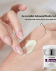 an incredibly lightweight butter texture-retinol cream