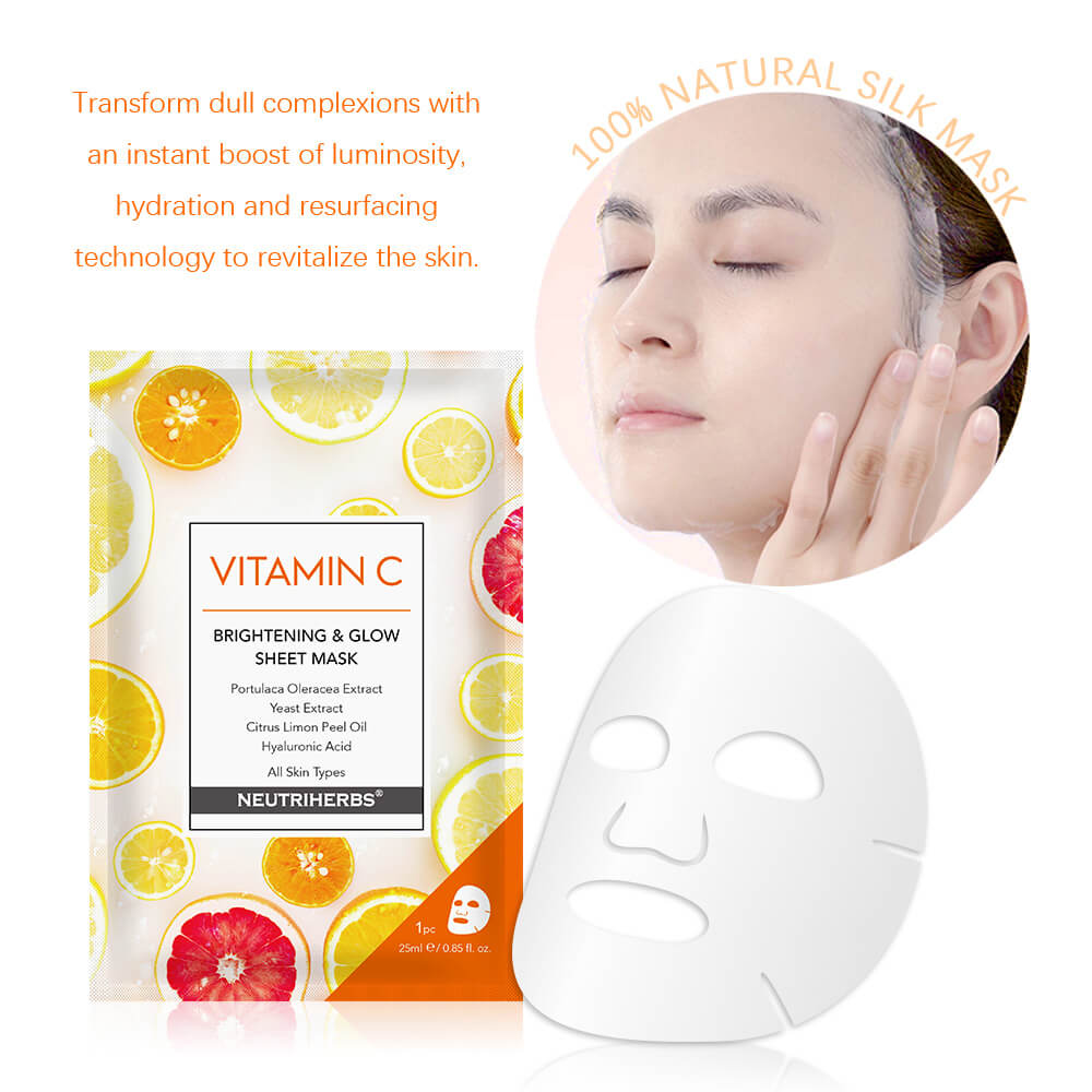 vitamin c brightening facial sheet mask