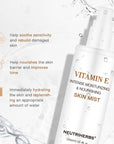 Spray hidratante para la piel con vitamina E