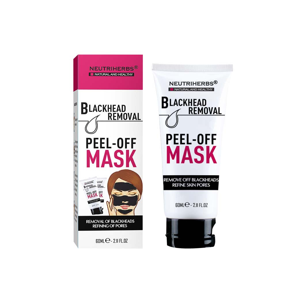 neutriherbs blackhead peel off-face mask to get rid of blackheads-black head pore mask-mask to get rid of blackheads-blackhead removal peel-blackhead remover cream