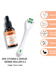 neutriherbs derma roller with vitamin c serum